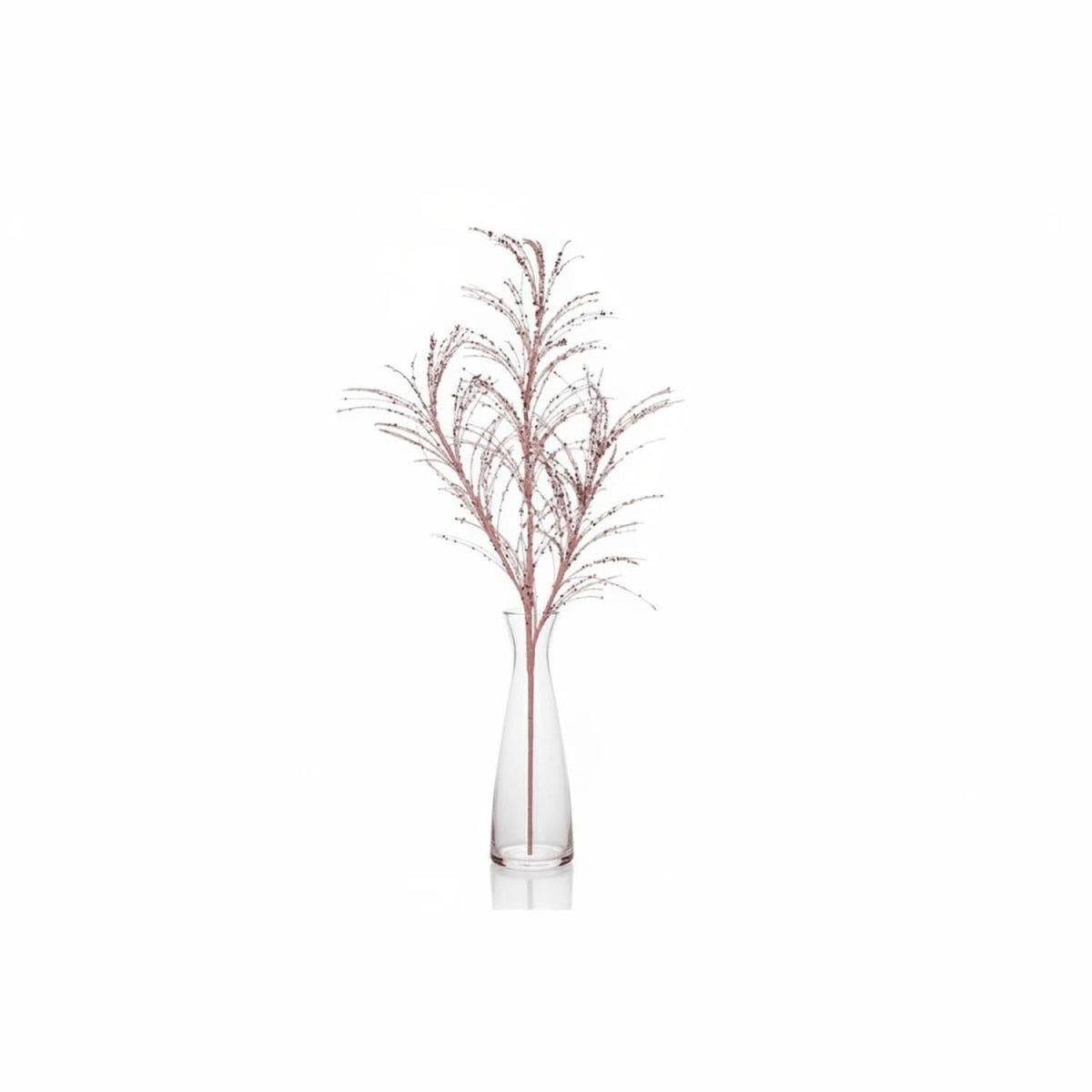 34" Glitter Sequin Pampas Grass Spray: Blush Pink
