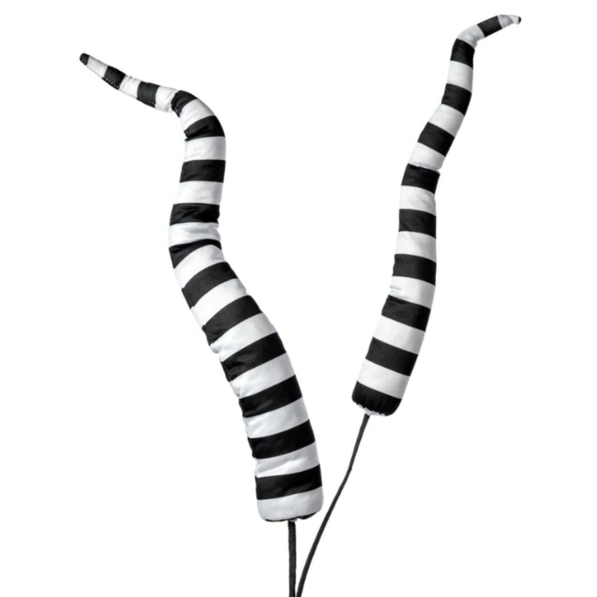 34" Stripe Horn Spray: Black & White