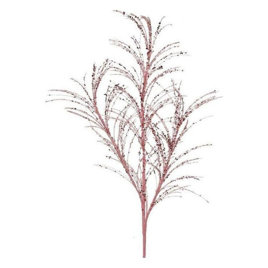 34" Glitter Sequin Pampas Grass Spray: Blush Pink