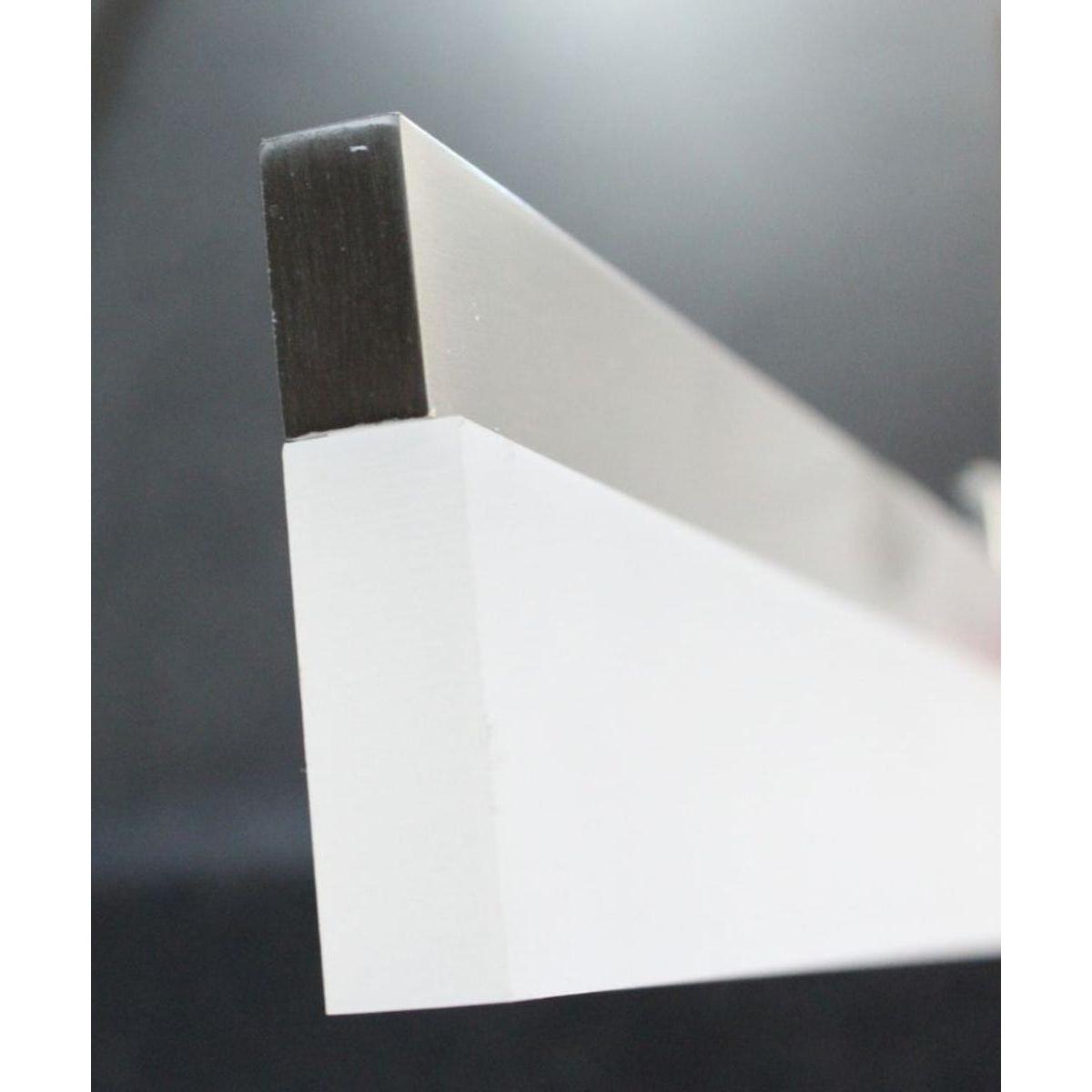 36"W 1-Light Linear Bar Ribbon LED Kitchen Island Light Fixture Brushed Nickel Finish Acrylic Shade