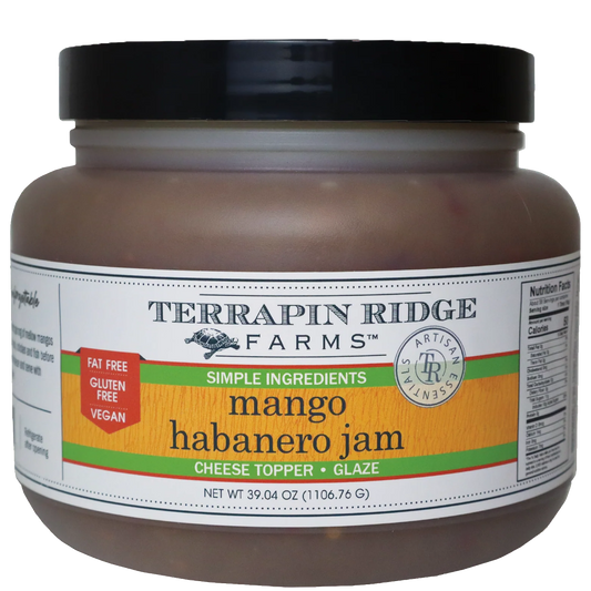 a jar of food with a black lid