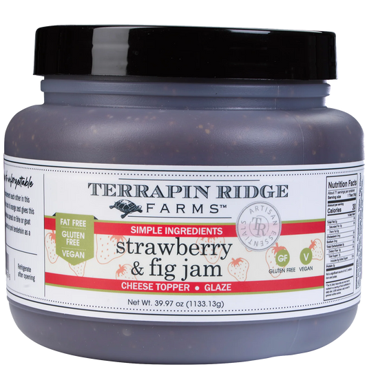 a jar of jam with a label