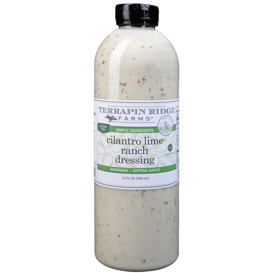 a bottle of white dressing