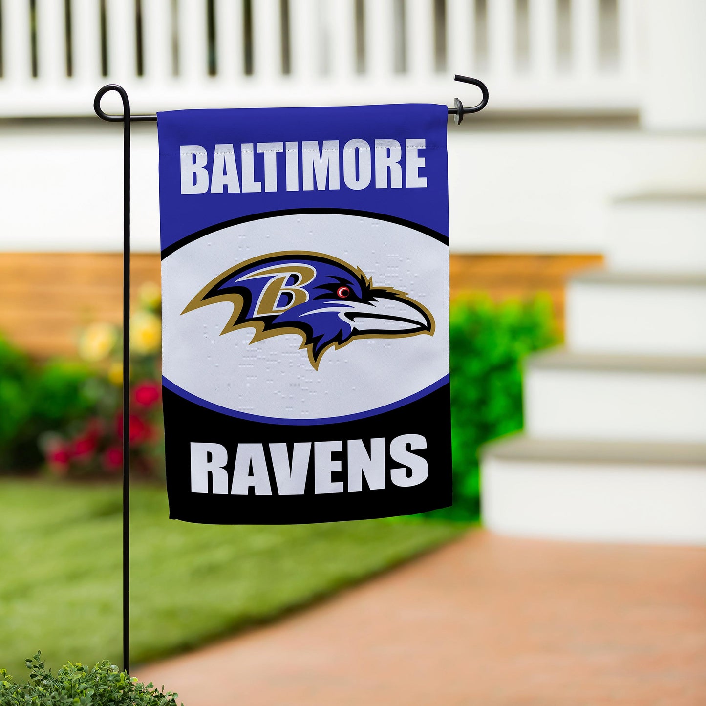 Baltimore Ravens Suede Garden Flag
