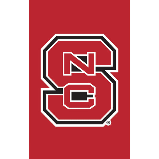 North Carolina State University Applique Garden Flag
