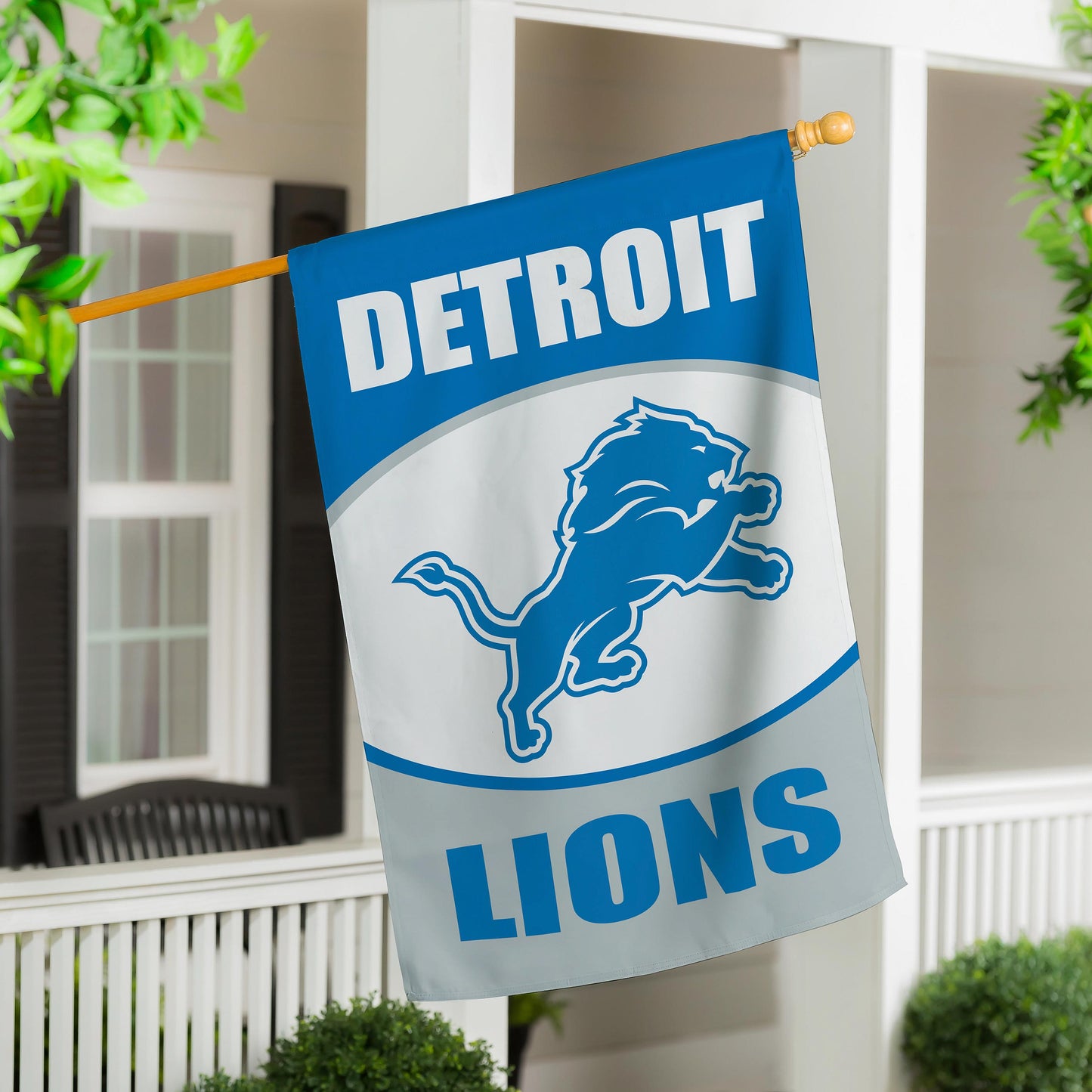Detroit Lions Suede House Flag