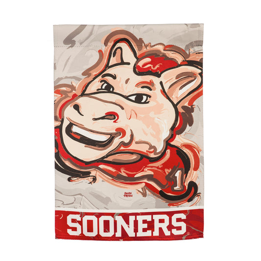 Oklahoma Mascot, Suede GDN Justin Patten