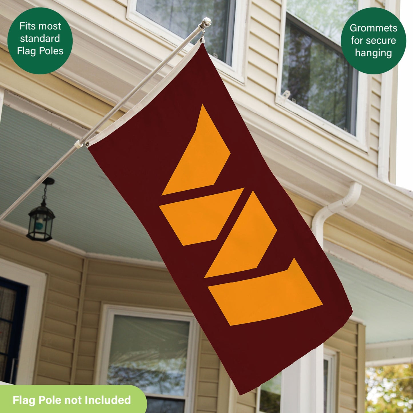 Washington Commanders Single Sided Flag w/ 2 Grommets, 3'x5'