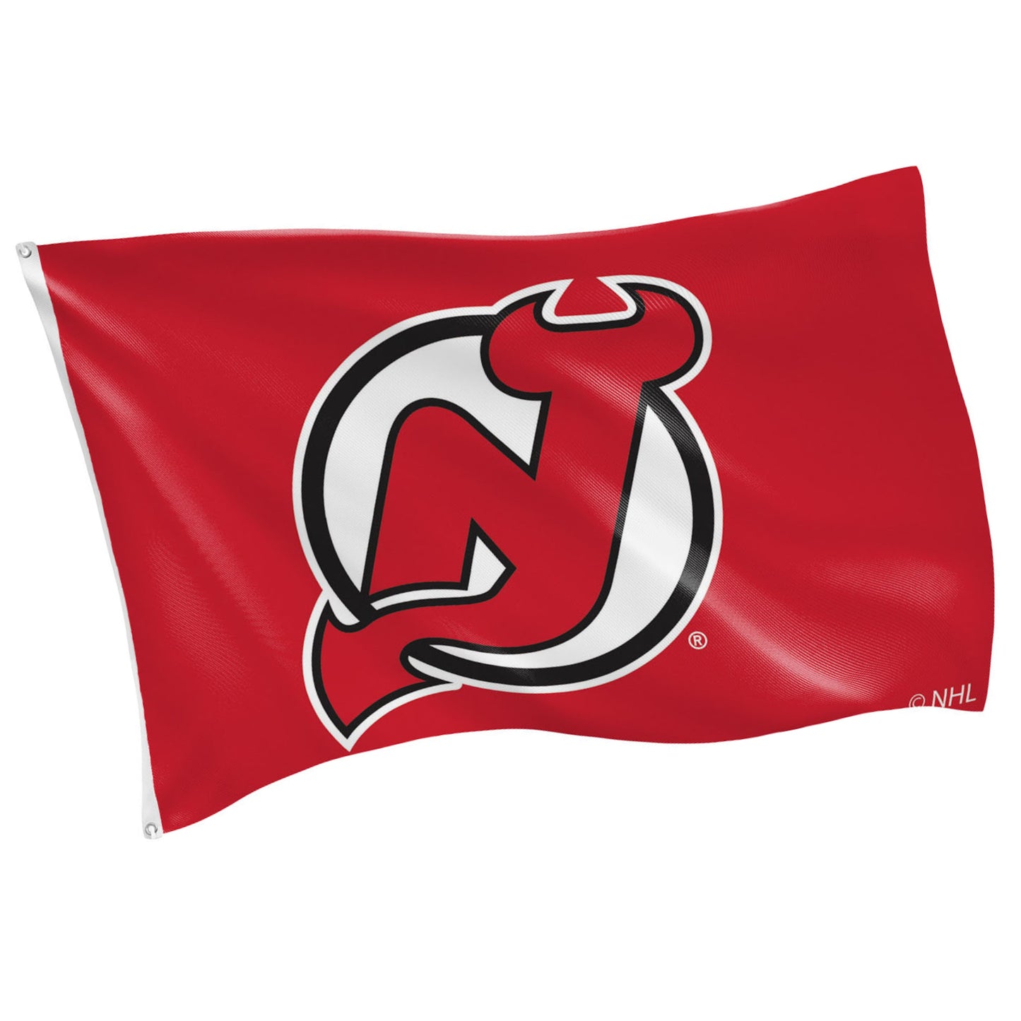 New Jersey Devils Single Sided Flag w/ 2 Grommets, 3'x5'