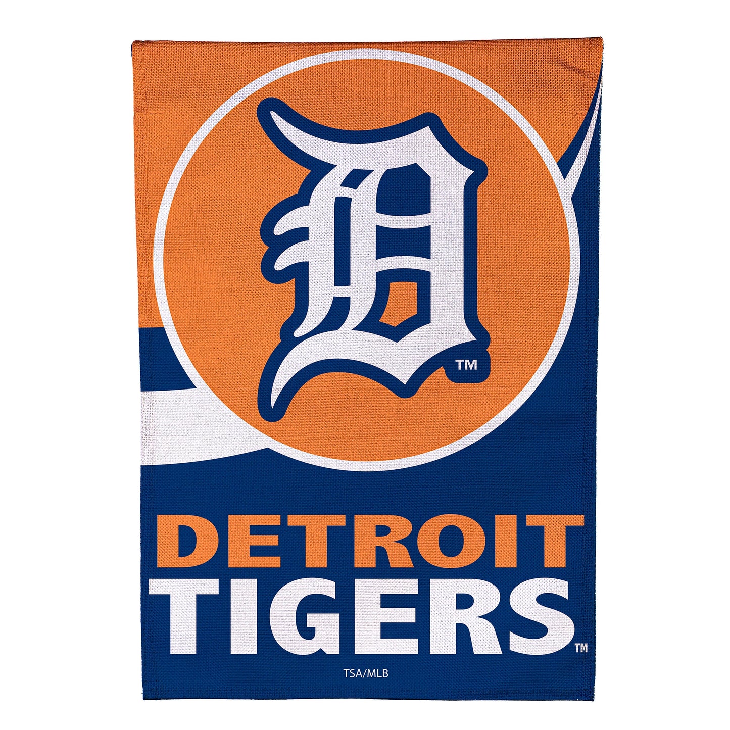 Detroit Tigers Burlap House Flag