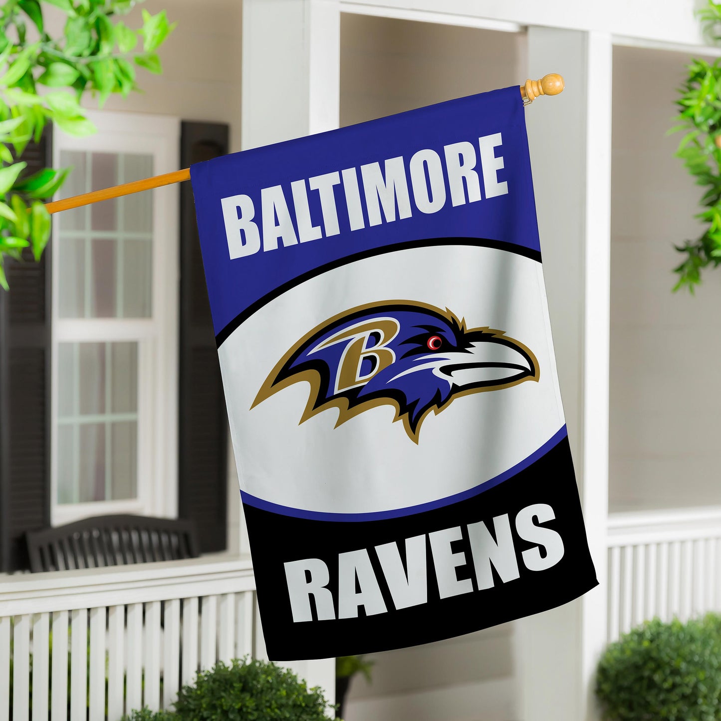 Baltimore Ravens Suede House Flag