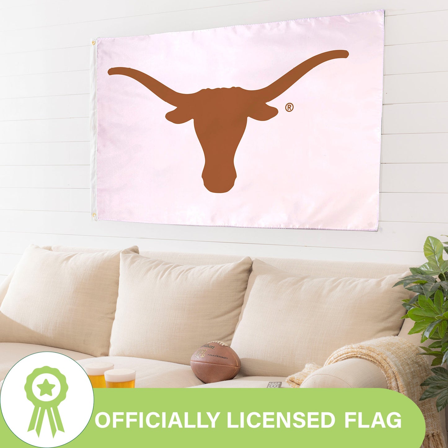 University of Texas Single Sided Flag w/ 2 Grommets, 3'x5'