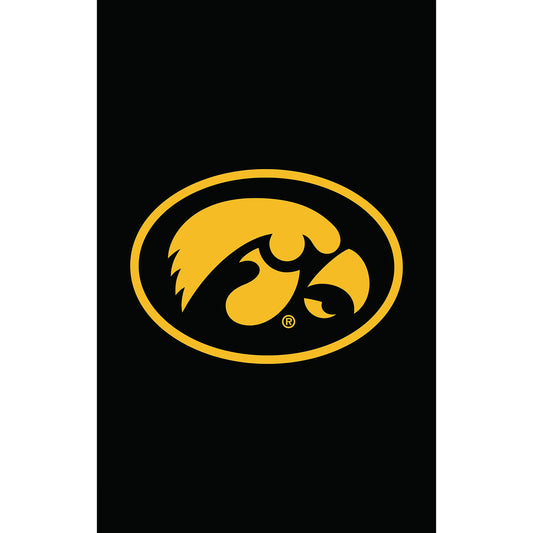 University of Iowa Applique Garden Flag