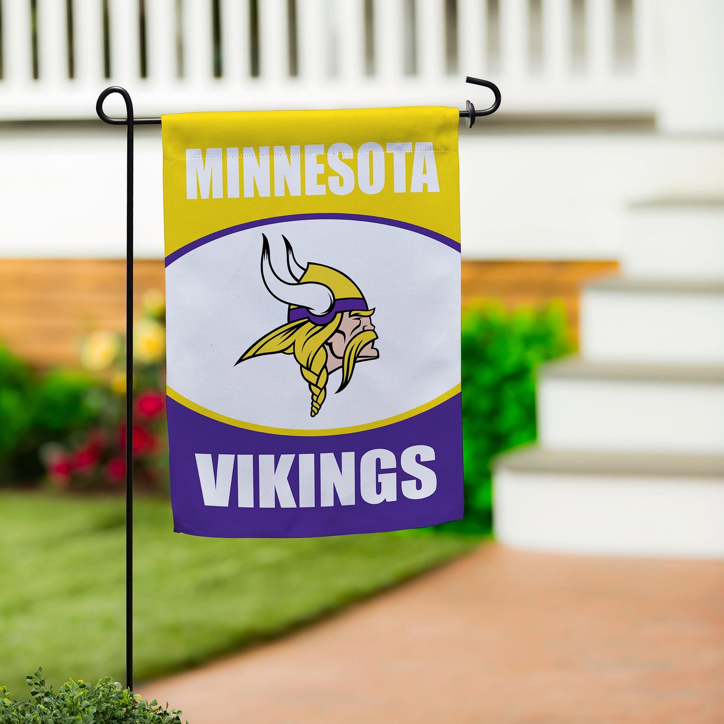 Minnesota Vikings Suede Garden Flag