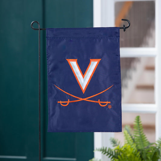 University of Virginia Applique Garden Flag
