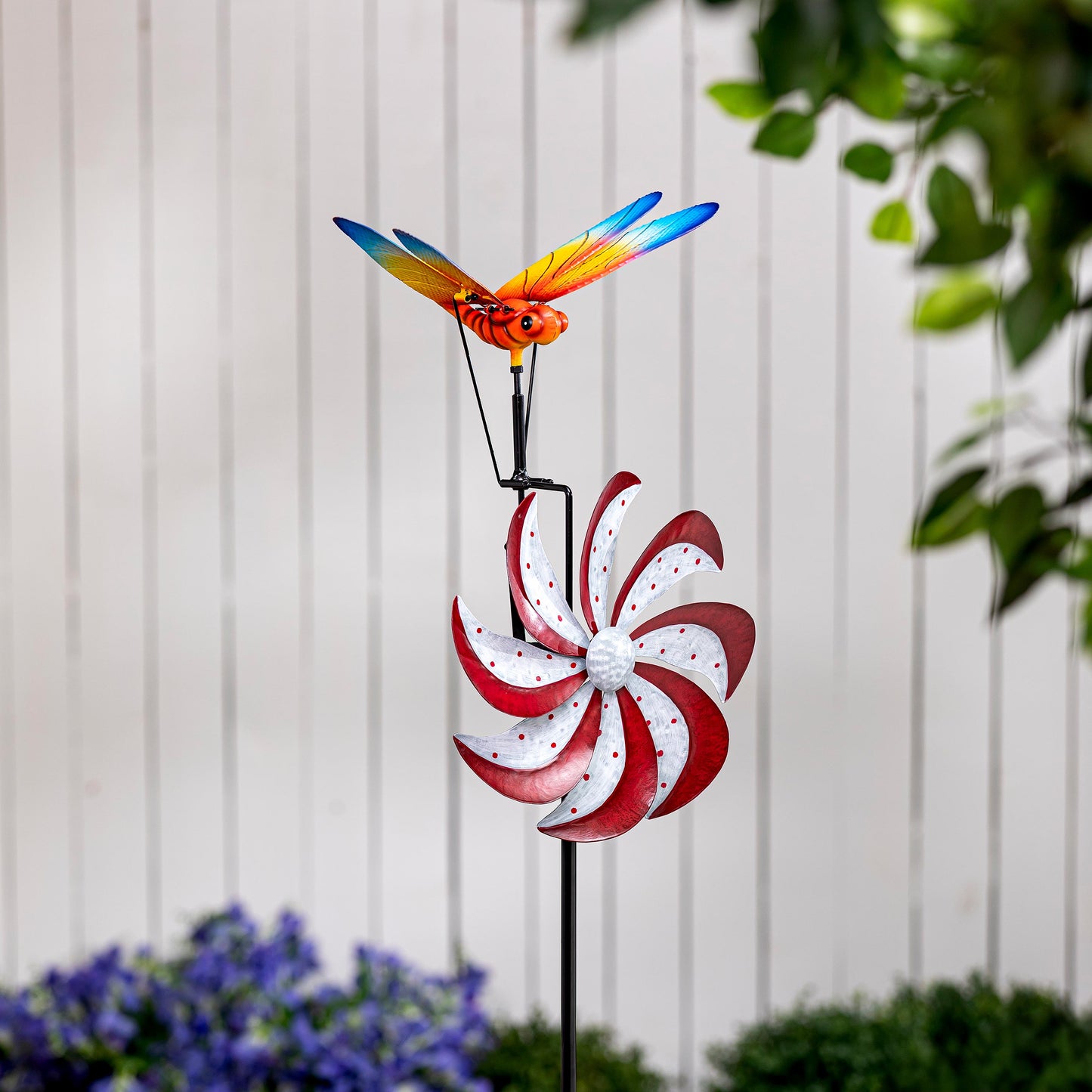 Metal Dragonfly Spinning Stake