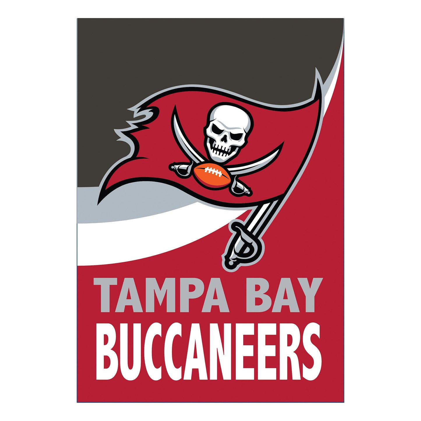 Tampa Bay Buccaneers Burlap Flag GDN Size