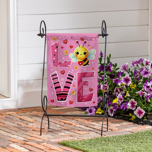 Bee Loved Suede Garden Flag
