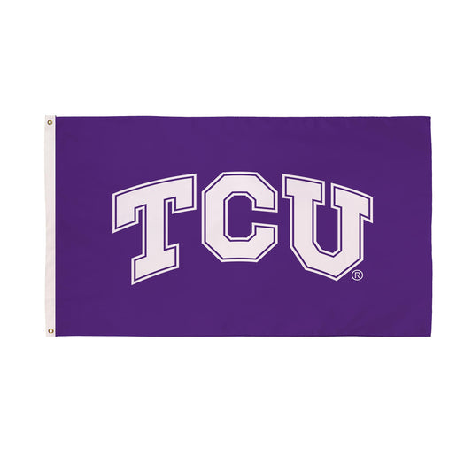 Texas Christian University Single Sided Flag w/ 2 Grommets, 3'x5'