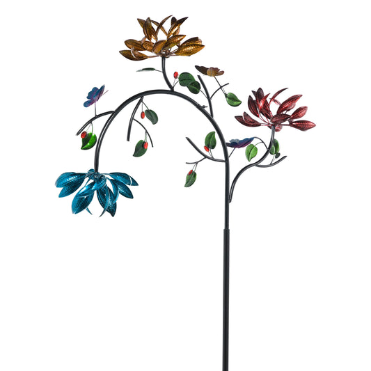 91"H Wind Spinner, Spinner Flowers
