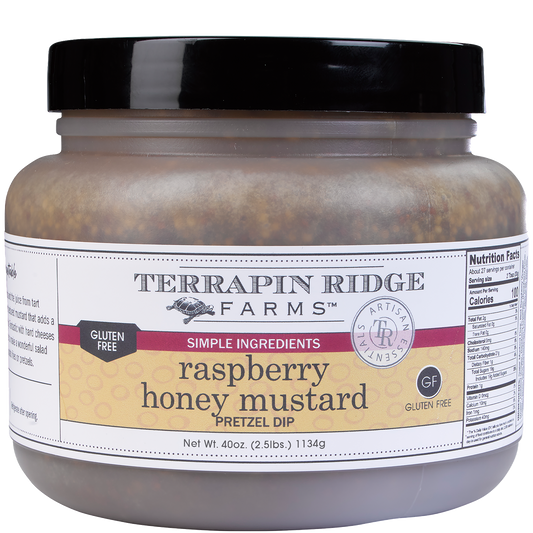 a jar of honey mustard