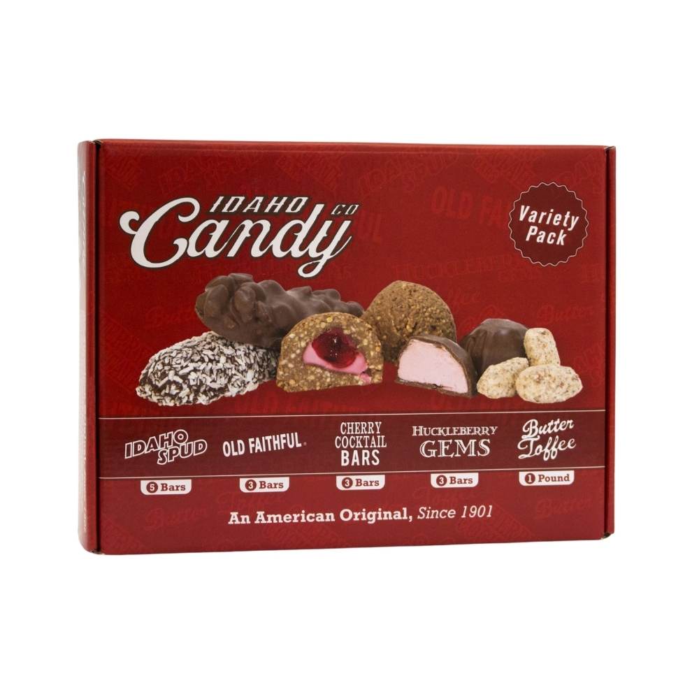 a box of candy on a white background