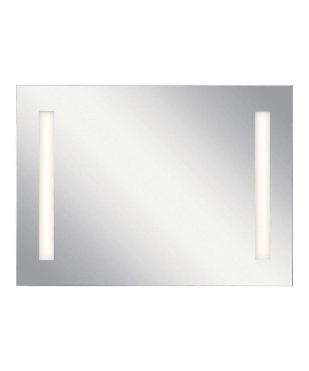36"W x 26"H 4-Light Integrated LED Backlit Mirror with Bluetooth Soundbar