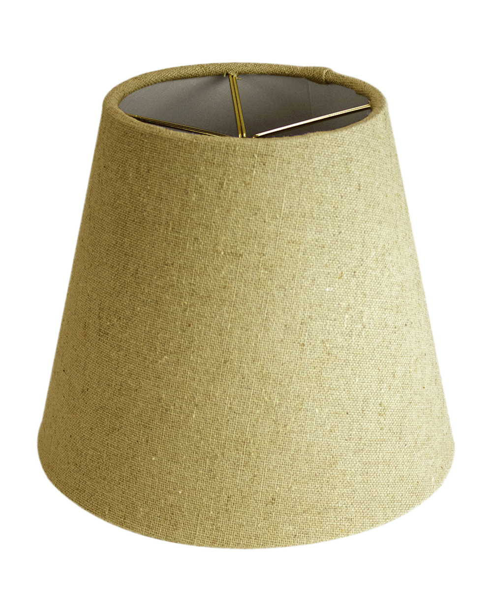 5x8x7 Empire Sand Linen Edison Clip Lampshade