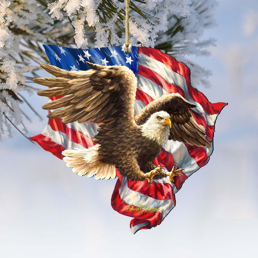 Patriotic American Eagle Ornament by D. Gelsinger - Designocracy - 8461052-1432