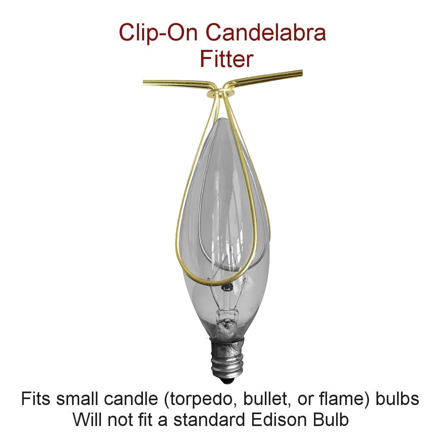 5"W x 4"H Crisp Linen Pleated Clip-on Candelabra Lampshade