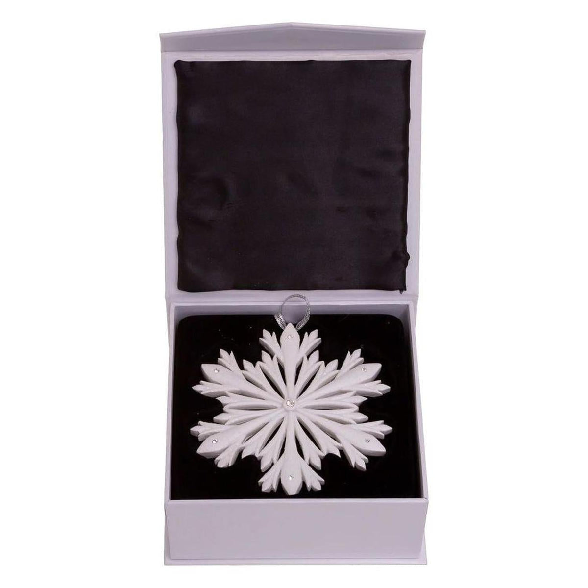 4" Elegant Snowflake Ornament with Swarovski