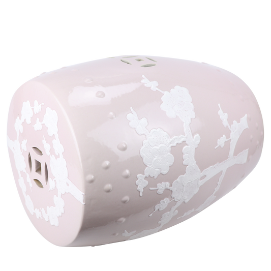 PASTEL PINK CHERRY BLOSSOM GARDEN SEAT