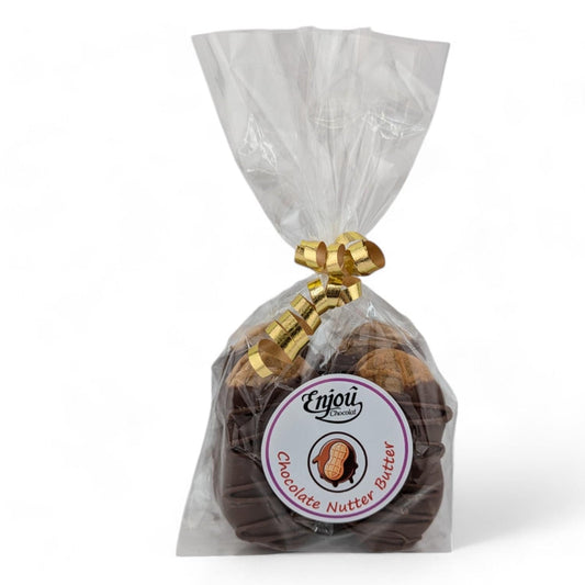 a bag of chocolate cookies