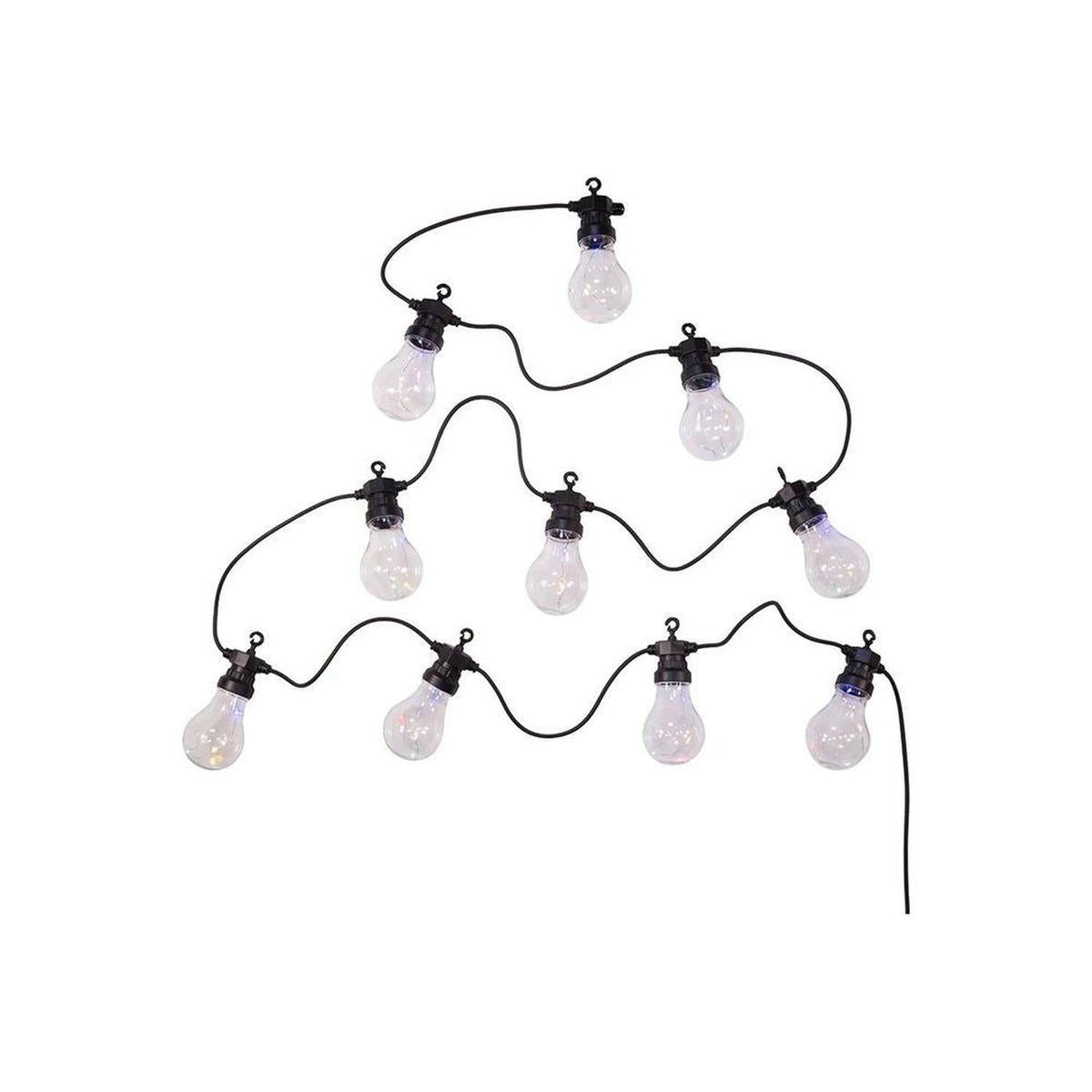 40-Light Edison Bulb Set with Multi-Colored Fairy Lights