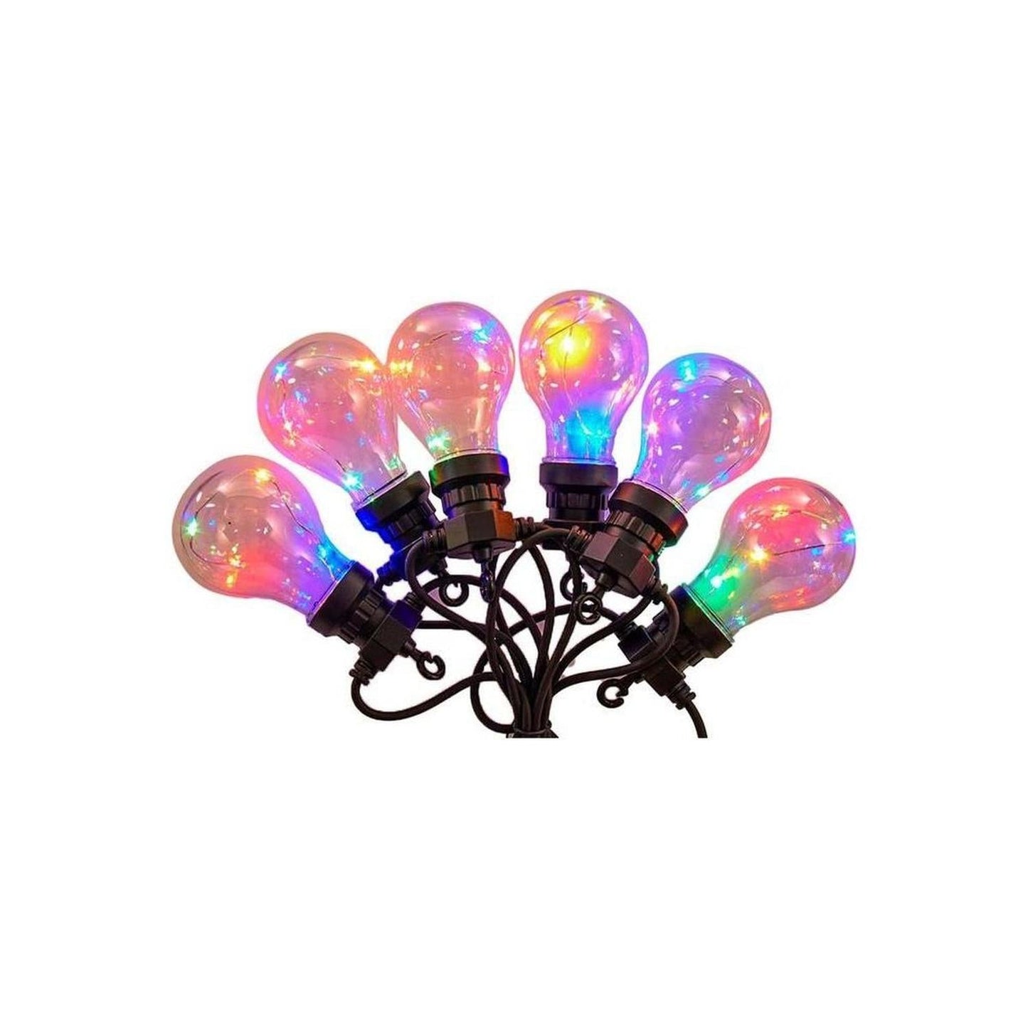40-Light Edison Bulb Set with Multi-Colored Fairy Lights