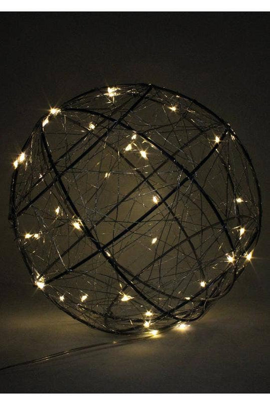 Large 120 LED Wire Ball Plug in Lights - Warm White