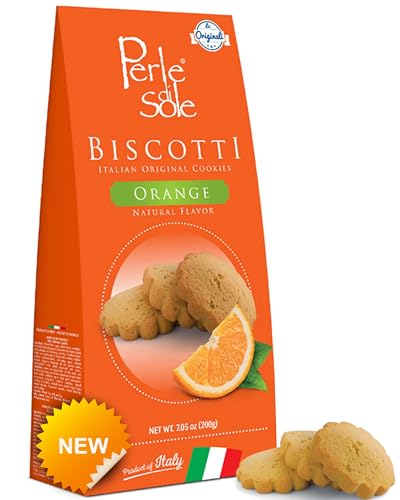 Perle di Sole Orange Shortbread Cookies — Italian Biscotti (7 oz)
