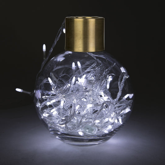 100 LED String Light with Connector - White