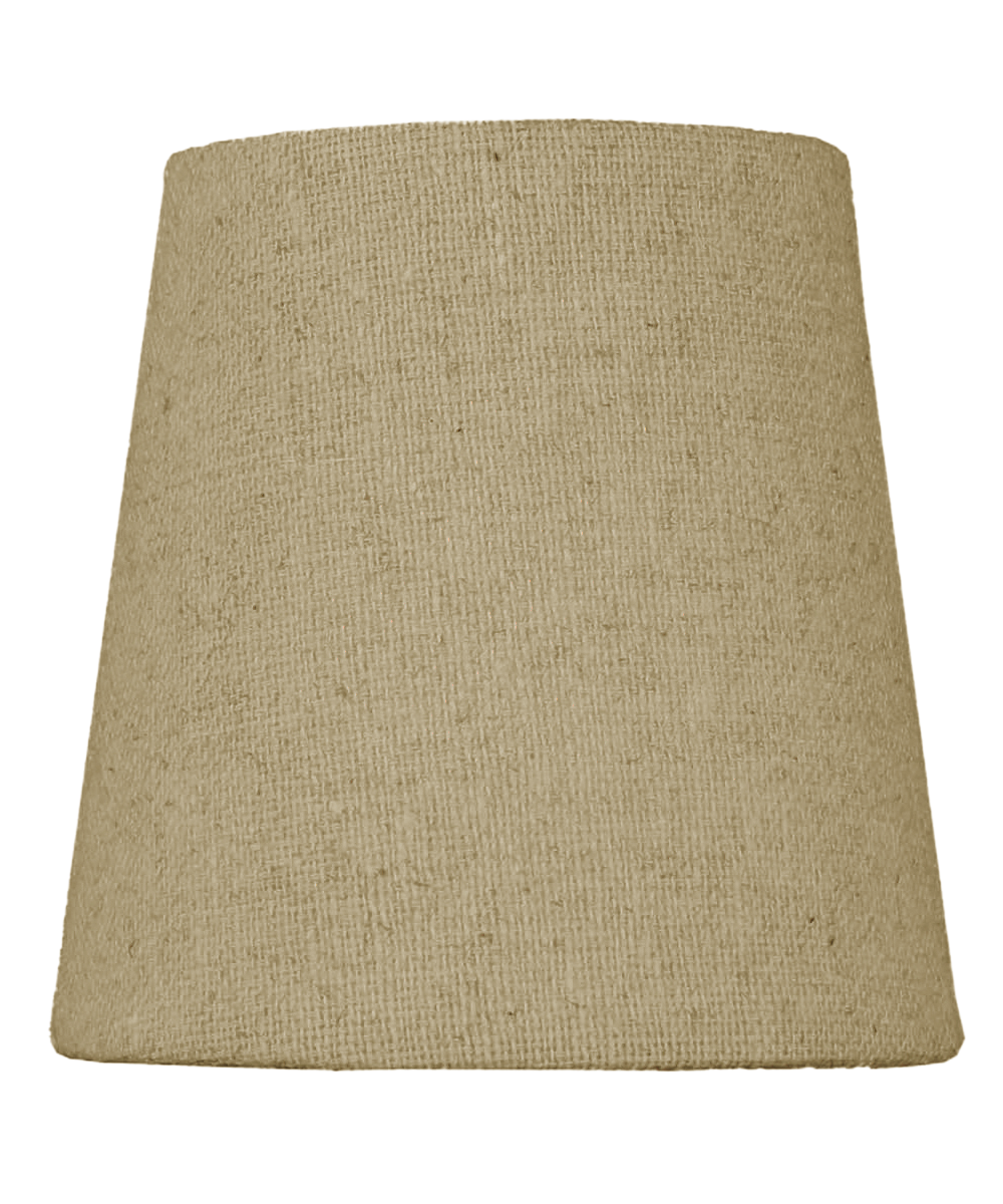 4"W x 4"H Chandelier Sand Linen Clip-On Lampshade
