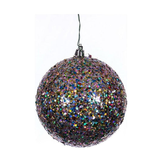 4.75" Multi-color Sequin Glitter Ball Ornament (Set of 4)