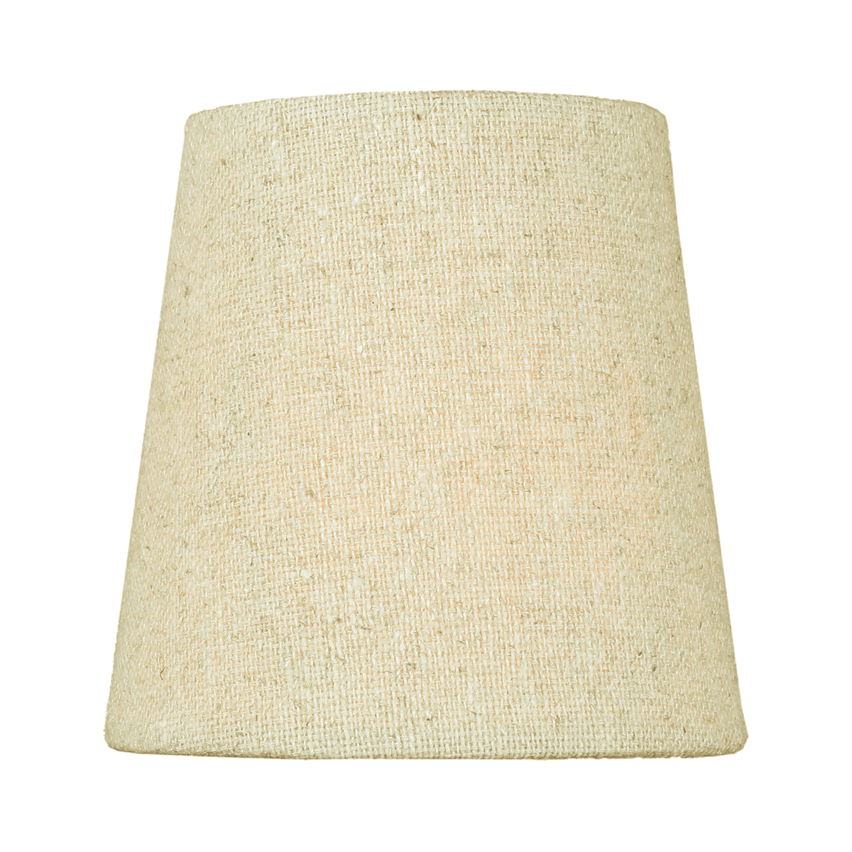 4"W x 4"H Chandelier Sand Linen Clip-On Lampshade