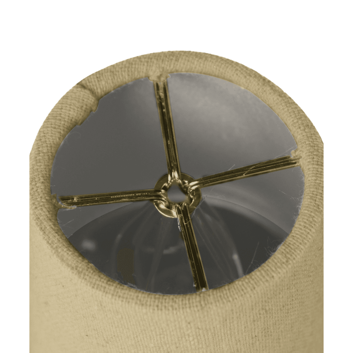 4"W x 4"H Chandelier Sand Linen Clip-On Lampshade