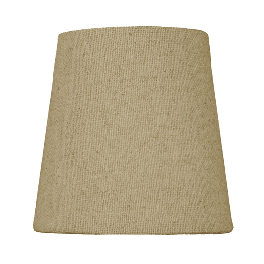 4"W x 4"H Chandelier Sand Linen Clip-On Lampshade