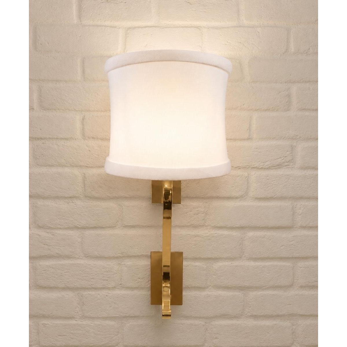 4"W x 4"H Down White Clip-on Sconce Half-Shell Lampshade