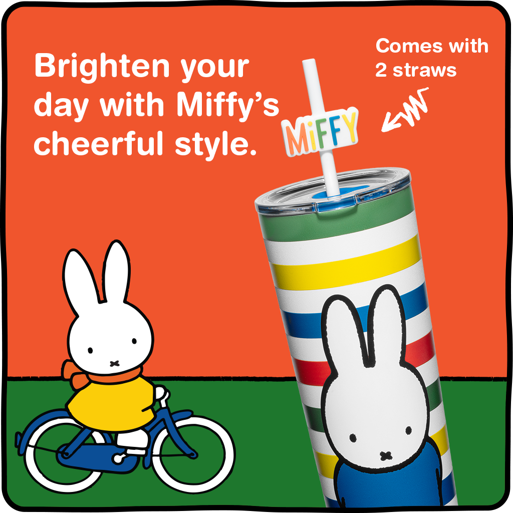 Miffy Stripes Tumbler - 24 oz