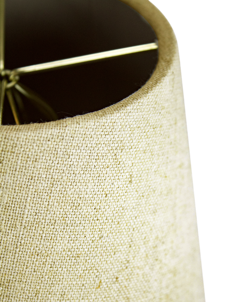 5x8x7 Empire Sand Linen Edison Clip Lampshade