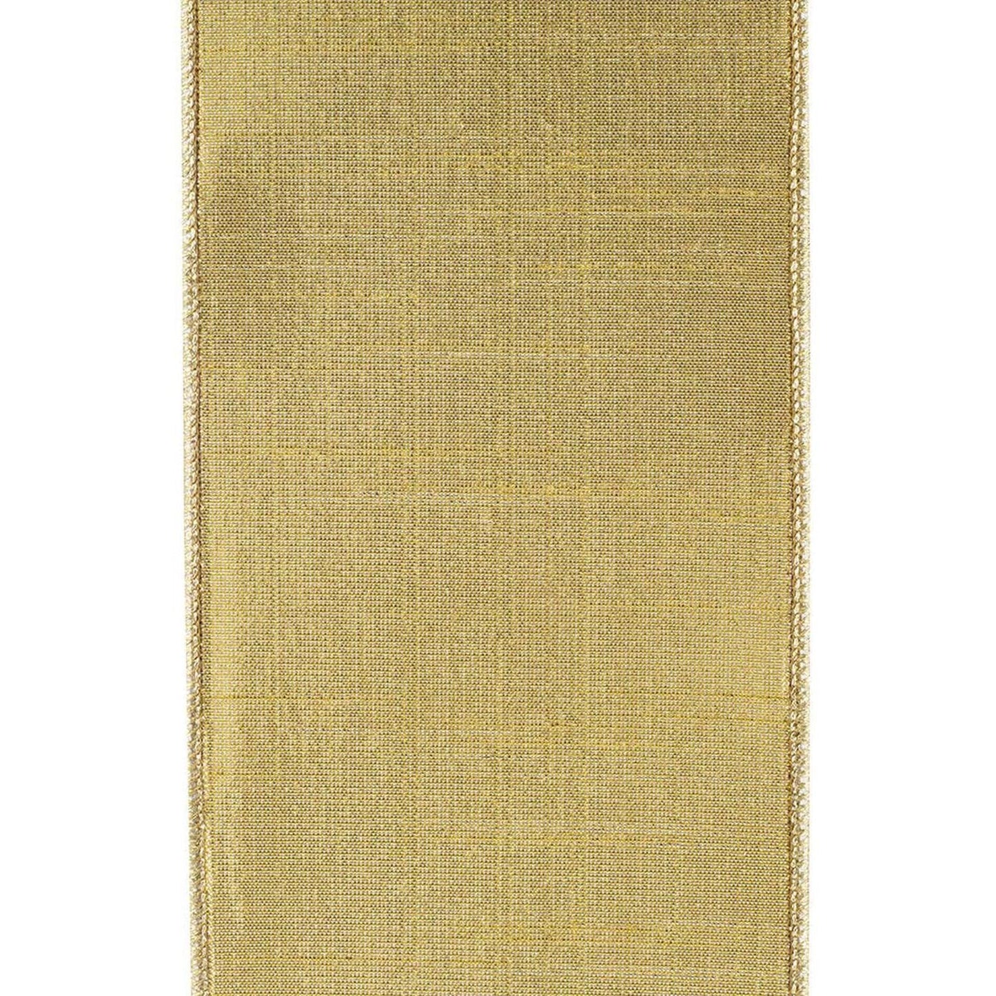4in Two Tone Pink Gold Trim Harlequin Ribbon (5 Yards)
