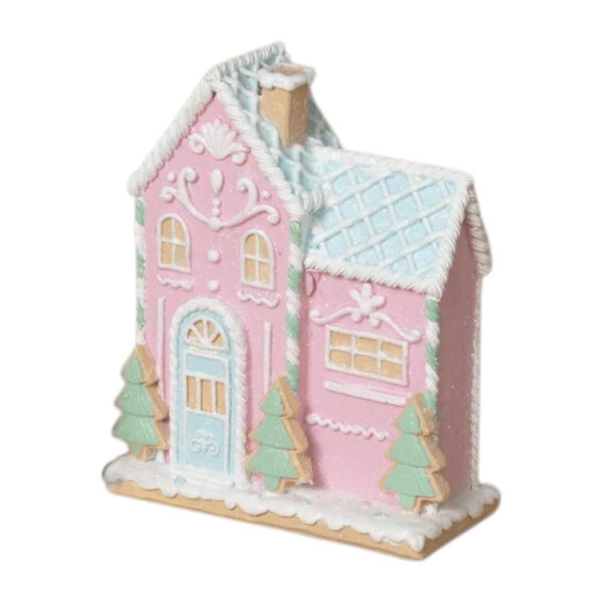5" Glitter Holiday Ice Cream House