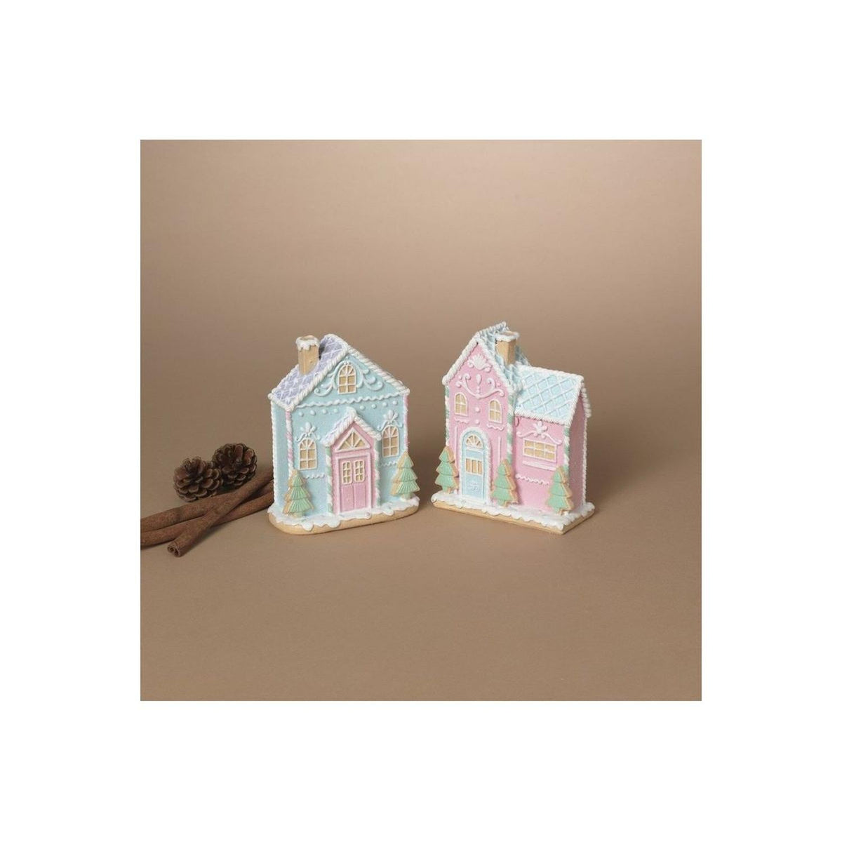 5" Glitter Holiday Ice Cream House