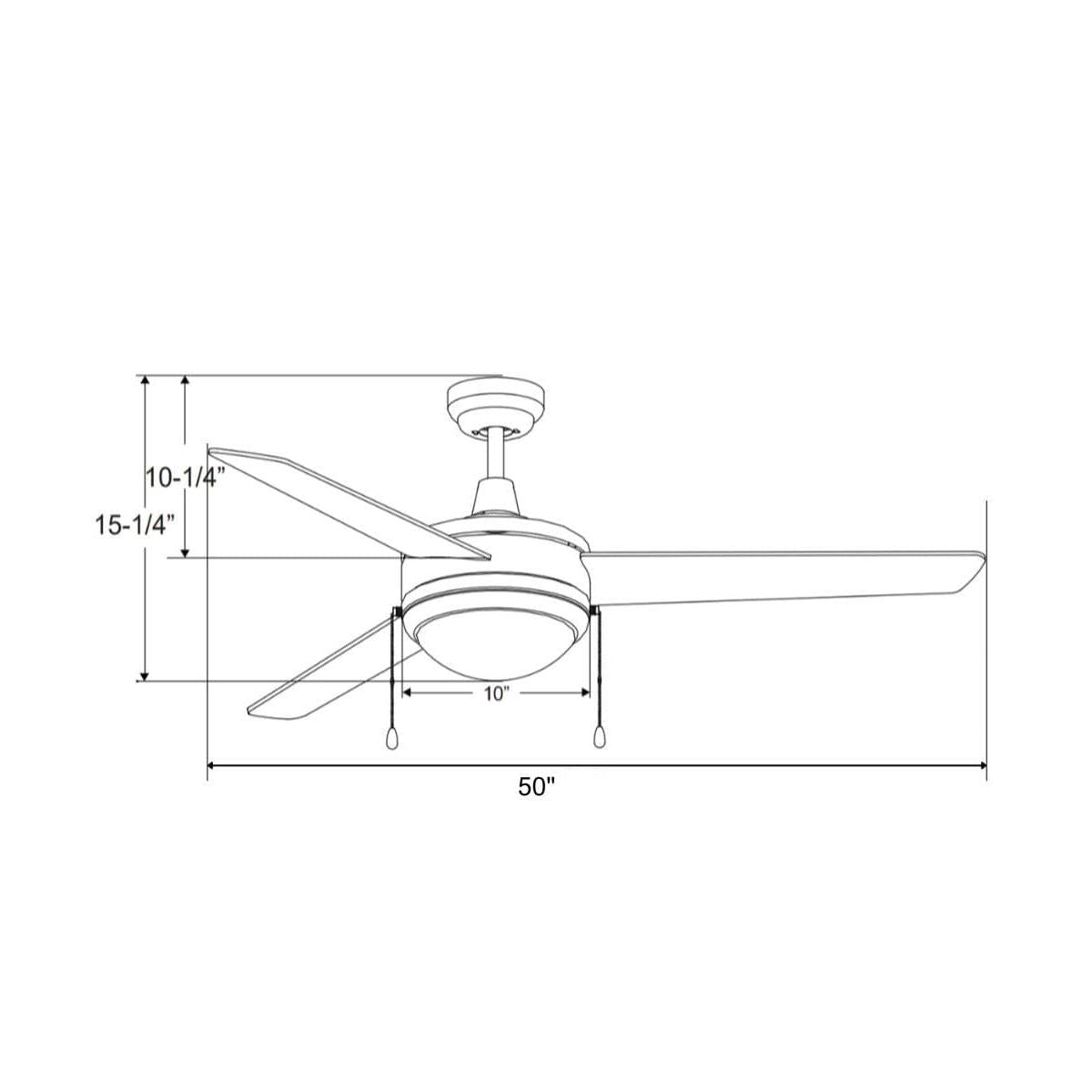 a drawing of a ceiling fan
